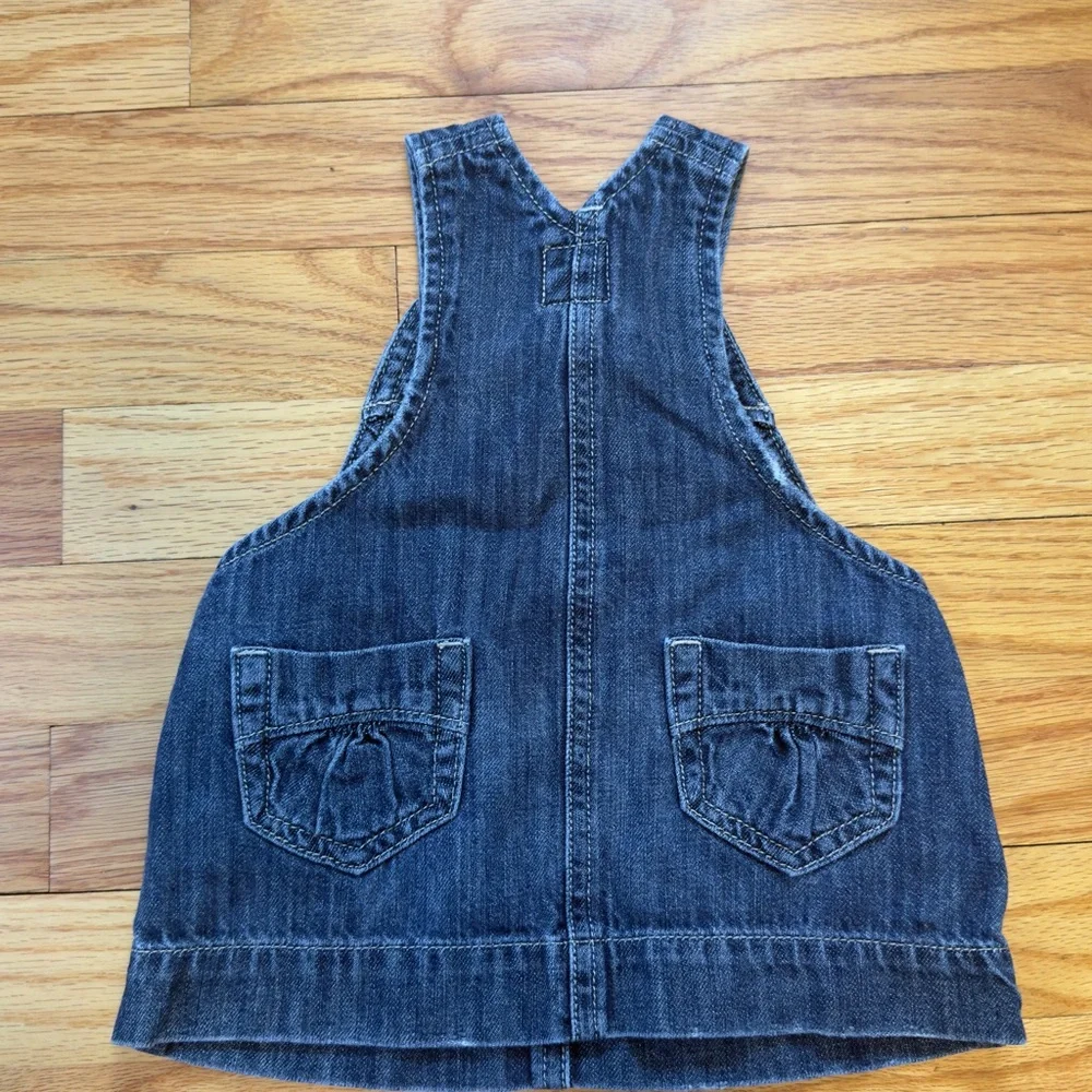 3 for $12 GAP Denim 0-3 Baby Denim Jumper and Carters Polka Dot Pants